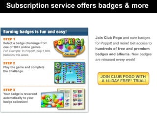 Subscription service offers badges & more
 