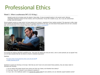 Professional Ethics
 