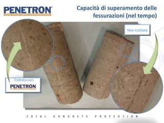 Capacità di superamento delle
fessurazioni (nel tempo)
Trattata con
Non trattata
 