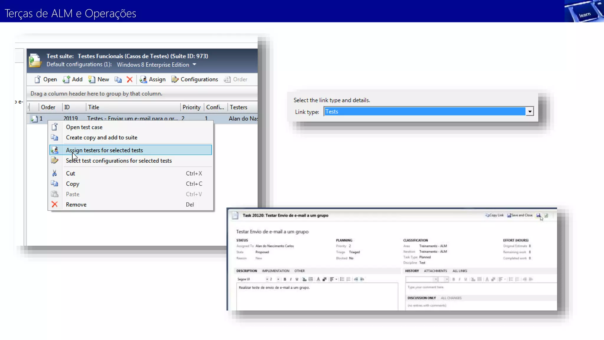 Terças de ALM e Operações 
 
