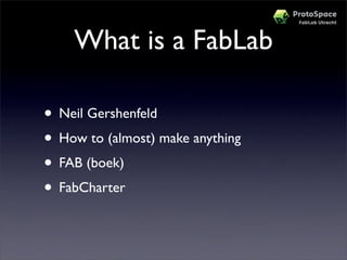 Workshop Protospace Prototypes Maken