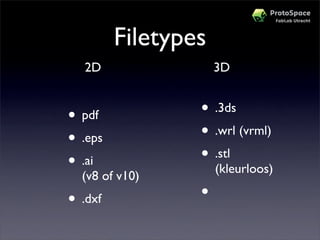 Workshop Protospace Prototypes Maken