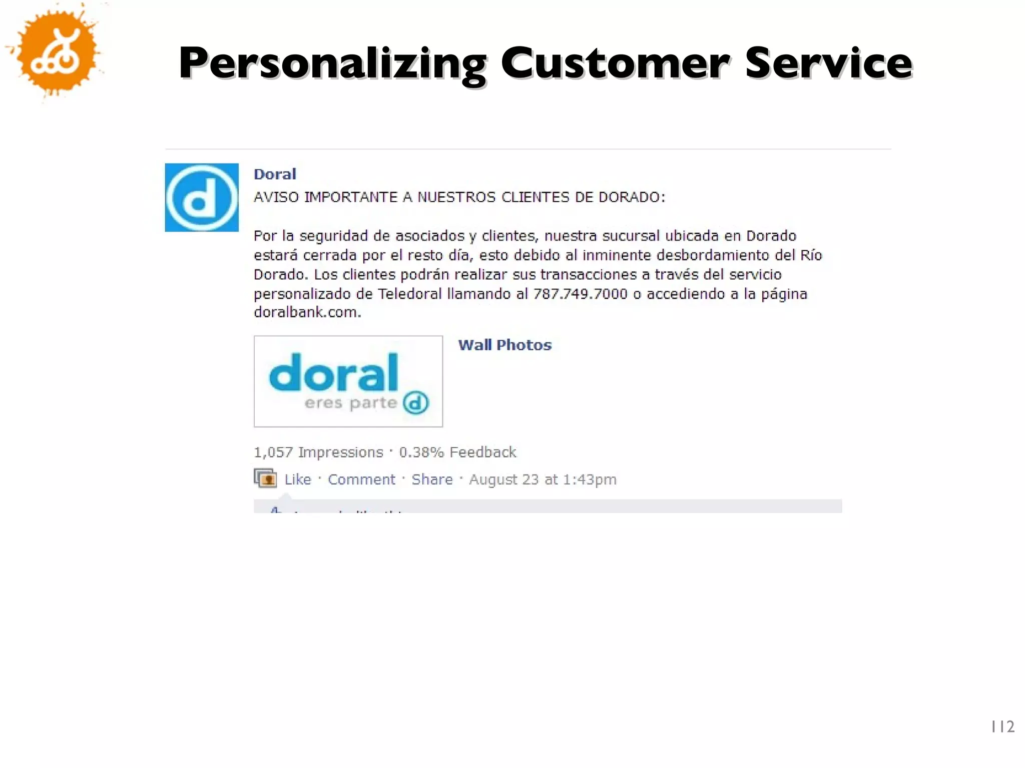 Personalizing Customer Service 
