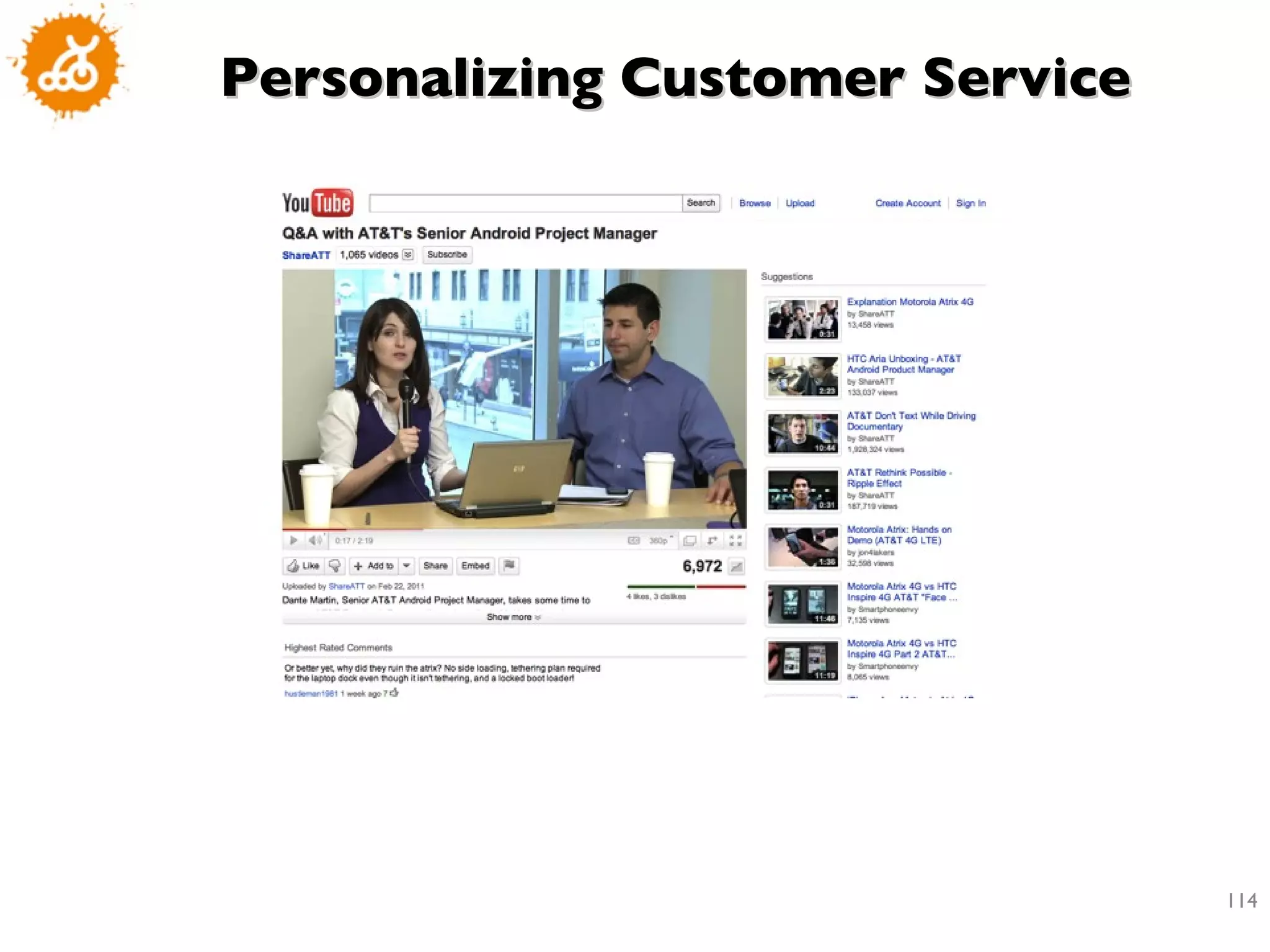 Personalizing Customer Service 