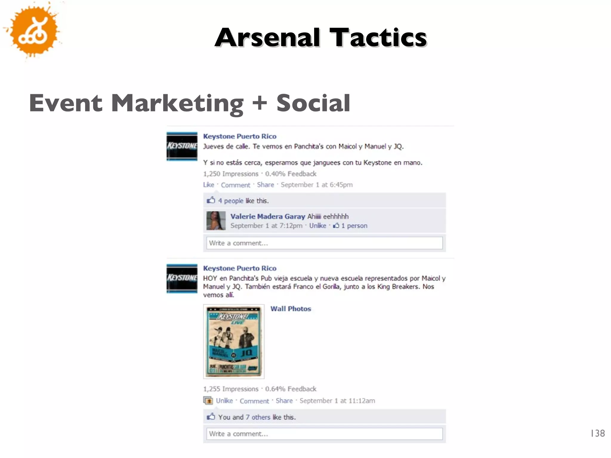 Arsenal Tactics  Event Marketing + Social 