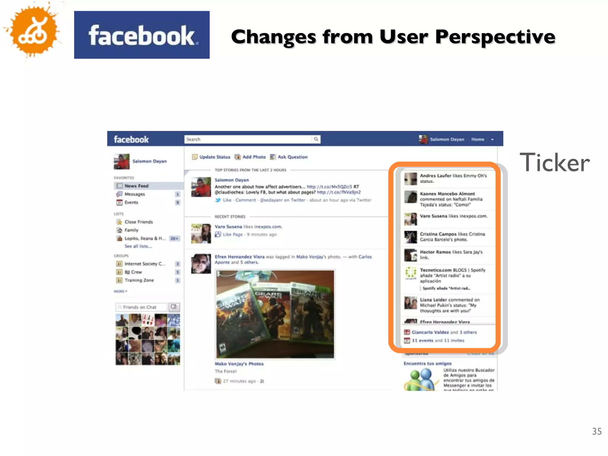 Ticker Changes from User Perspective 