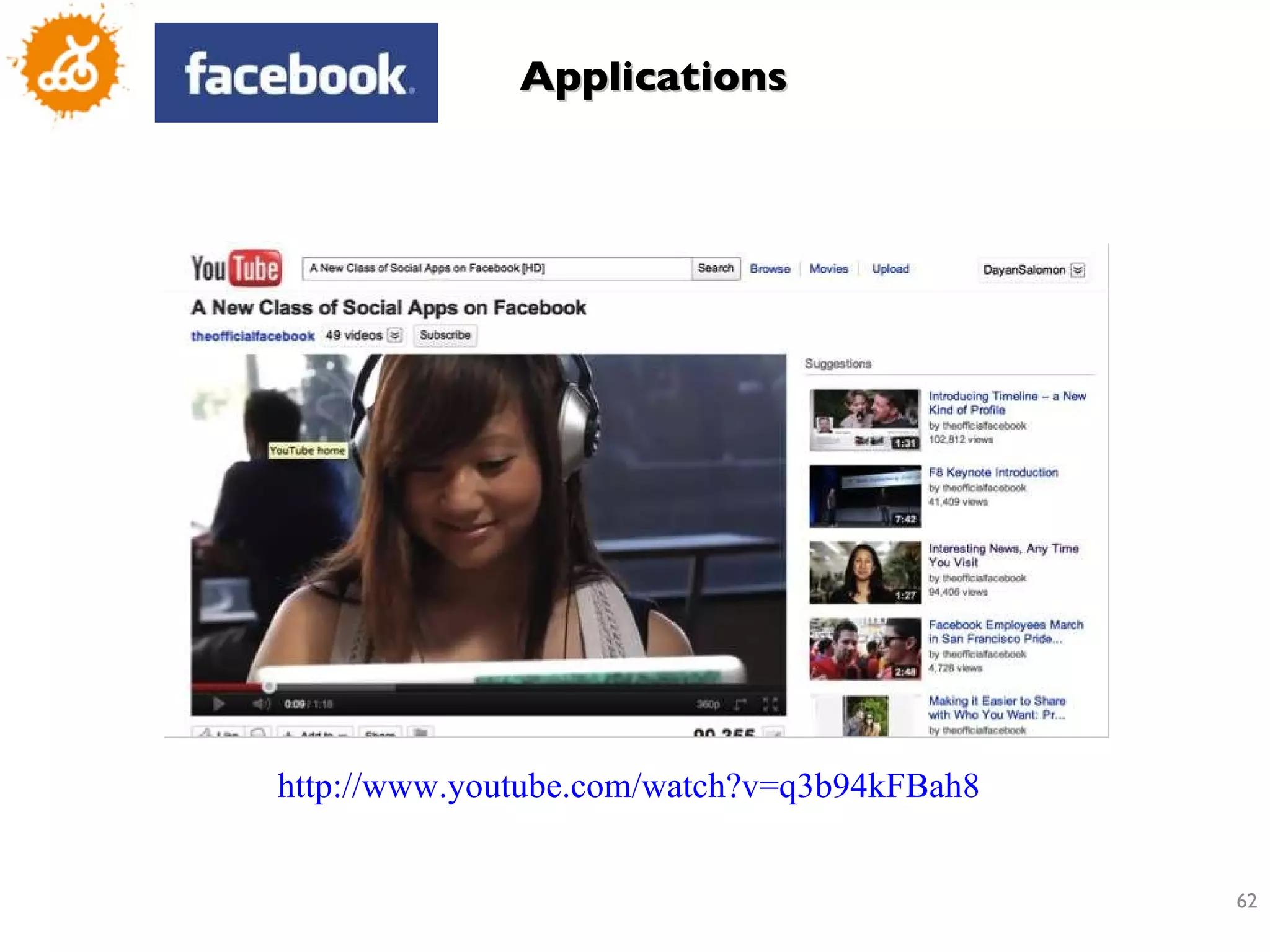 Applications http://www.youtube.com/watch?v=q3b94kFBah8   