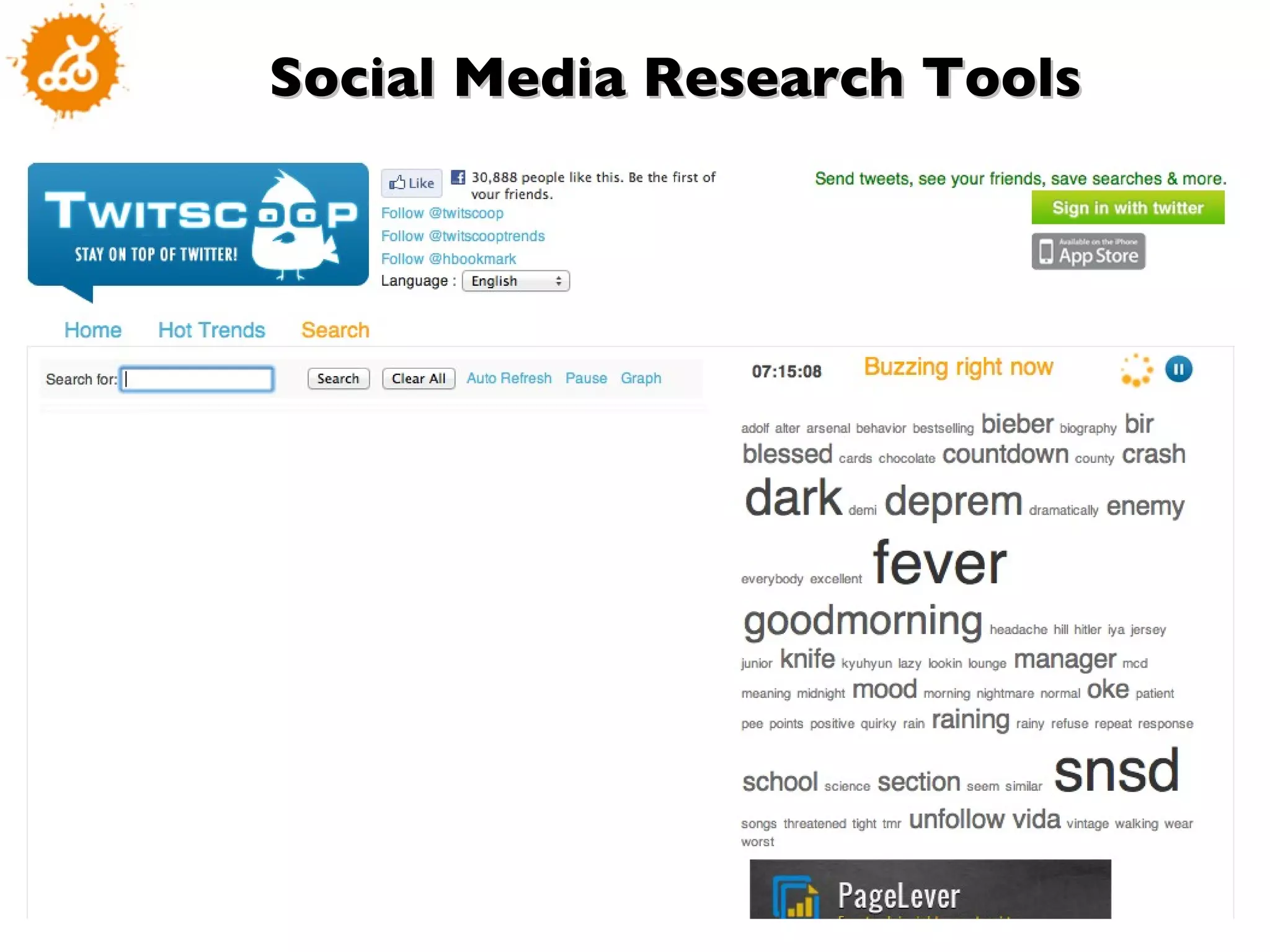 Social Media Research Tools 