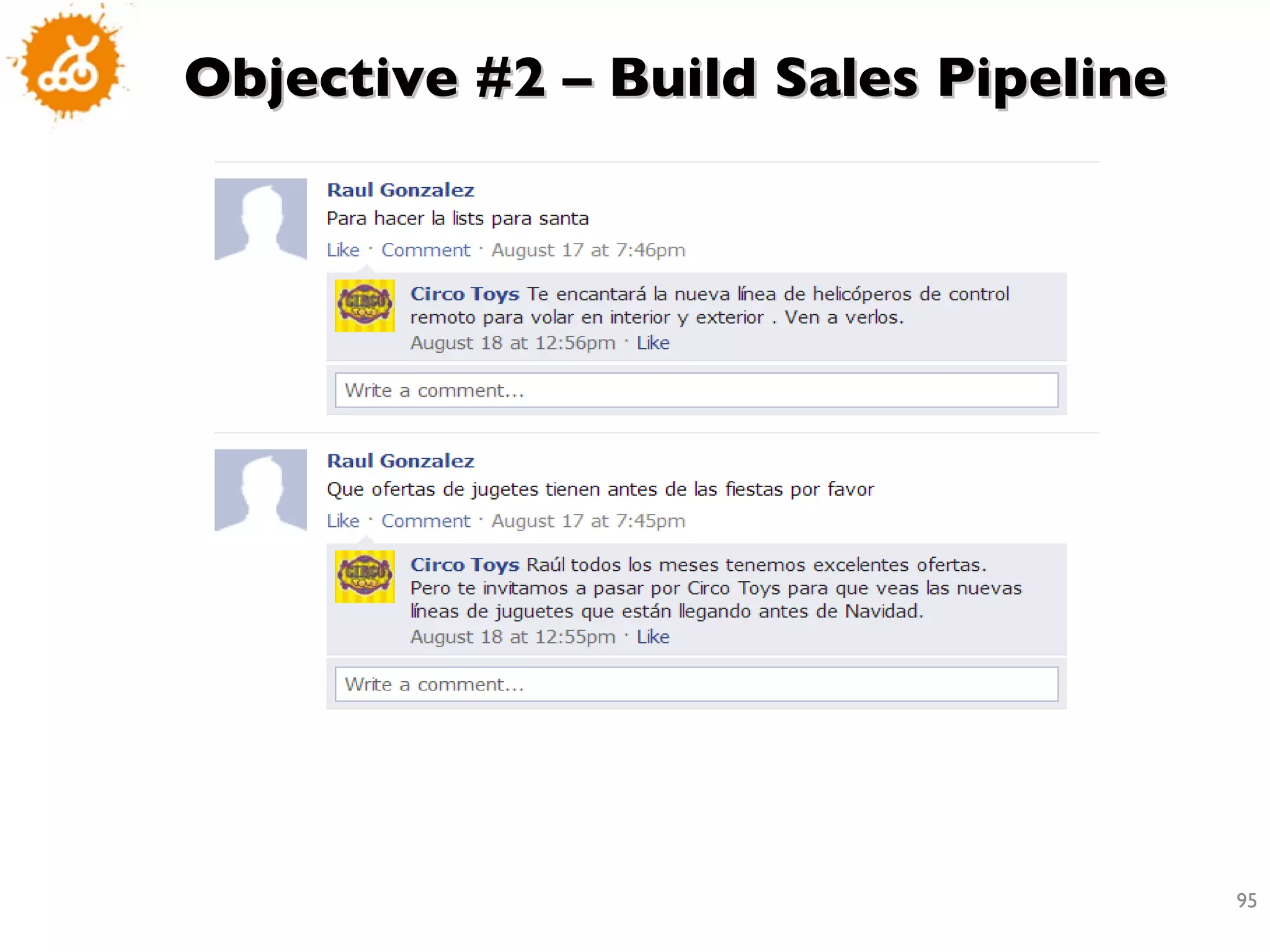 Objective #2 – Build Sales Pipeline 