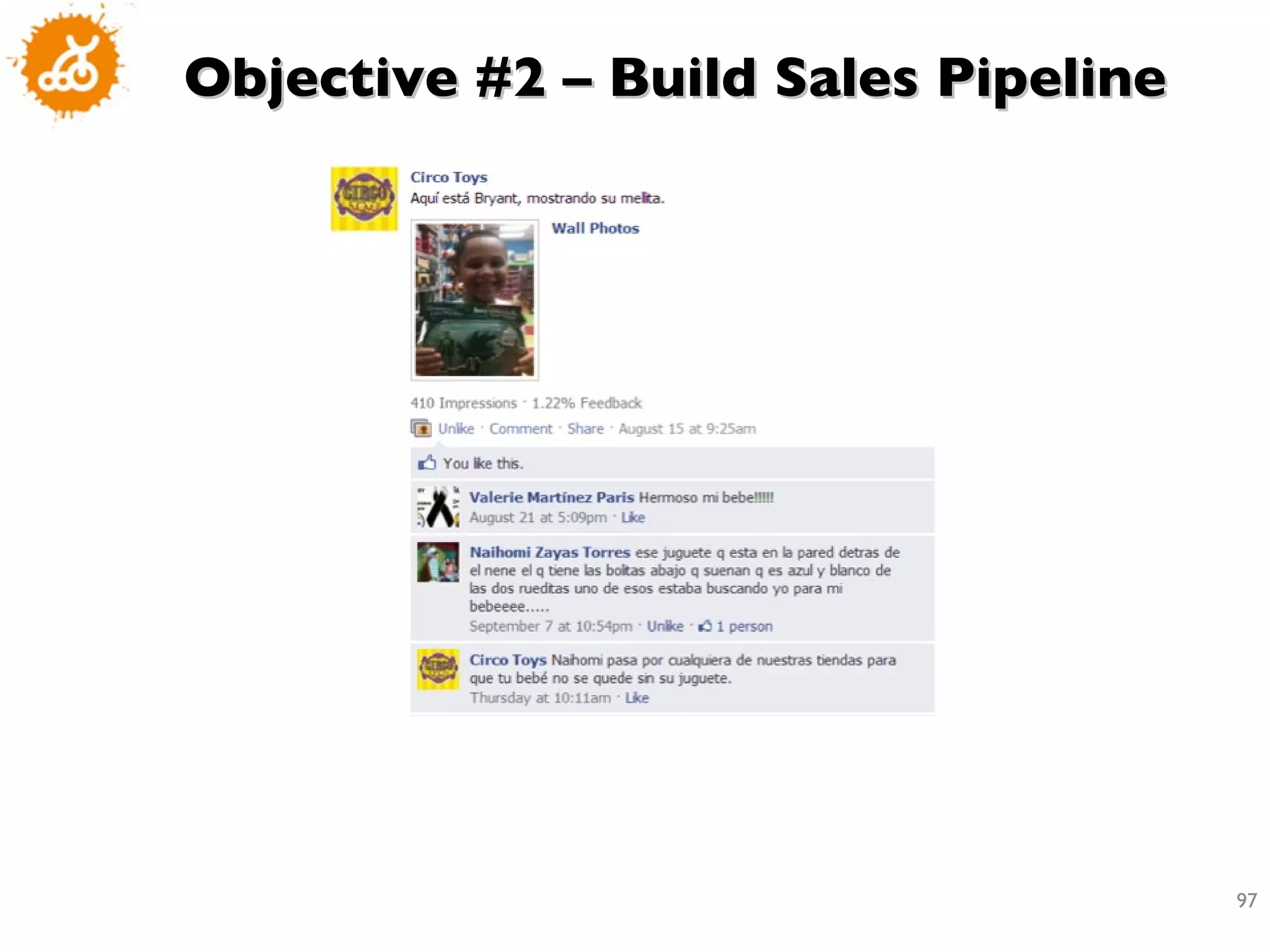 Objective #2 – Build Sales Pipeline 