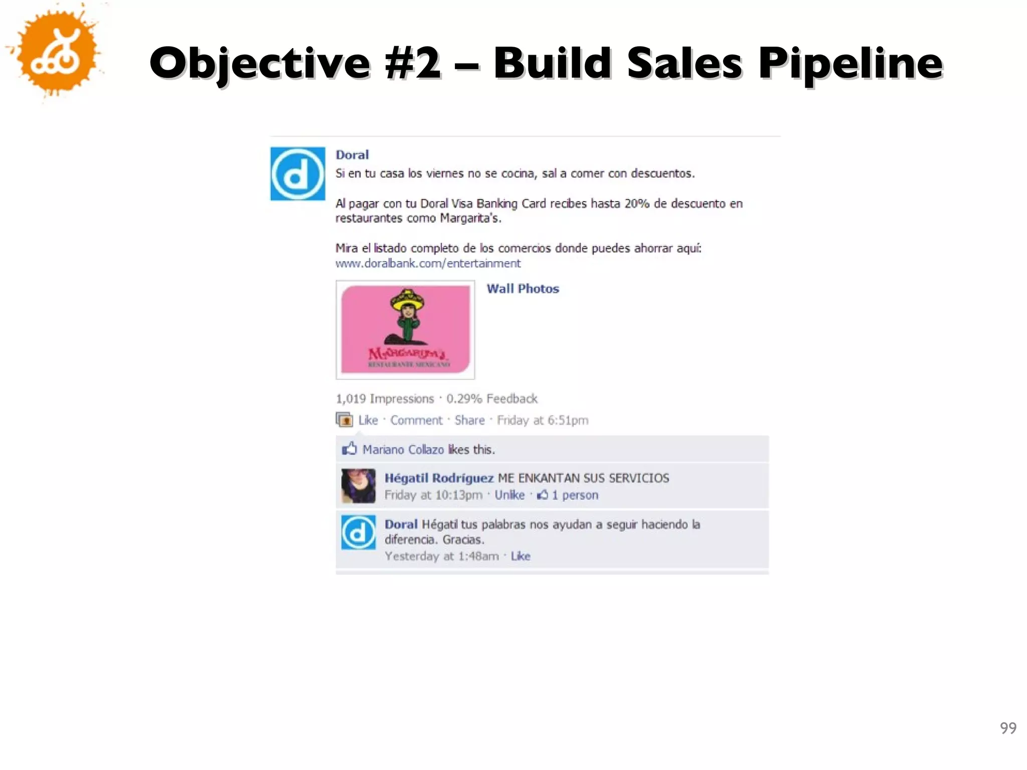 Objective #2 – Build Sales Pipeline 