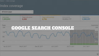 GOOGLE SEARCH CONSOLE
 