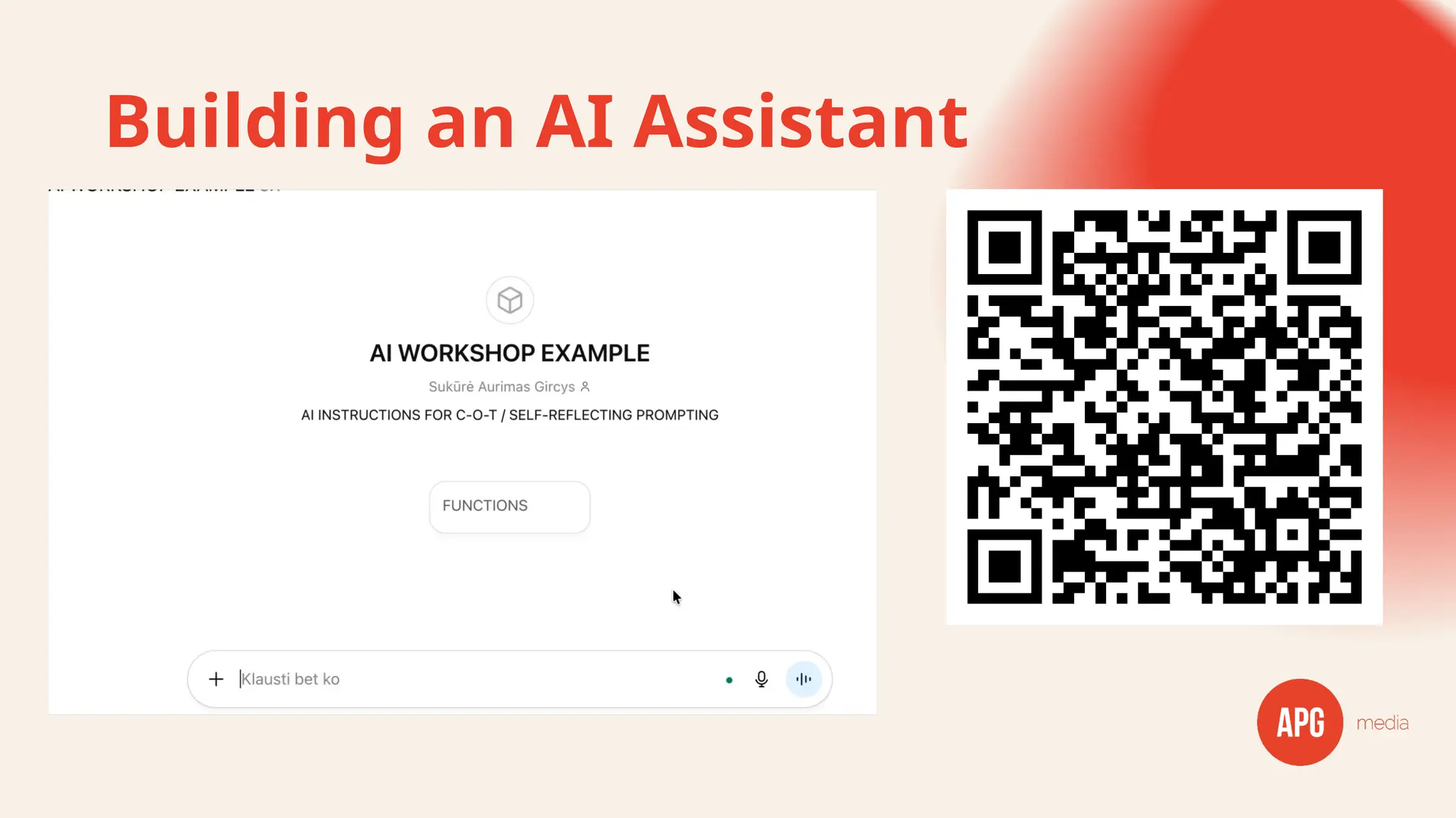 Building an AI Assistant
 