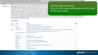 Lets	dig	a	little	further	into	
2nd_qtr_2014_report.pdf	to	determine	the	scope	
of	this	compromise.
 