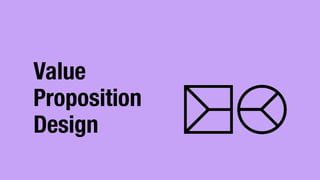 Value
Proposition
Design
 