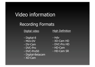 Workshop Videotechnica