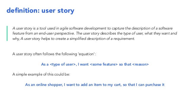 Workshop Writing Good User Stories