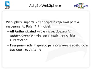 Servlet/jsp: roles necessários nas security constraintsAcessoautorizadoLista de papeisSIMAlgum igual?RequisiçãoautenticadaQuais papeis são atribuídos? Obter nome do usuário/grupo nos credenciais 