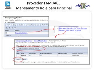 Segurança EJB declarativaImplementação de segurança declarativa com AnnotationLista de annotations EJB@DeclareRoles@DenyAll@PermitAll@RolesAllowed@RunAs