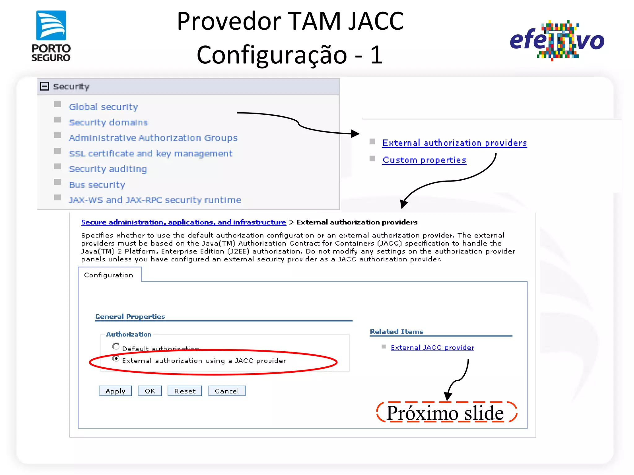 Provedor TAM JACC
  Configuração - 1




                Próximo slide
 