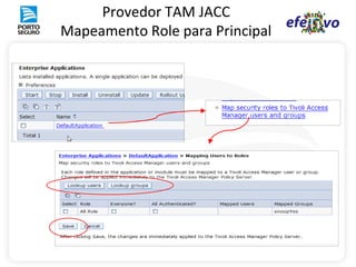 Provedor TAM JACC
Mapeamento Role para Principal
 