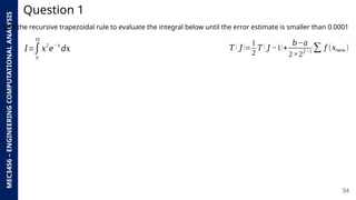 Advanced Numerical Integration and Interpolation Techniques in ...