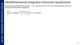 Multidimensional Integrals Advanced Numerical Integration Techniques: Gaussian and ...