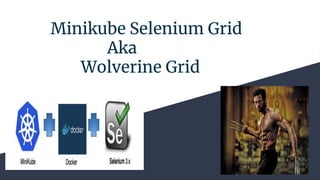 Minikube Selenium Grid
Aka
Wolverine Grid
 