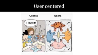 User centered
 