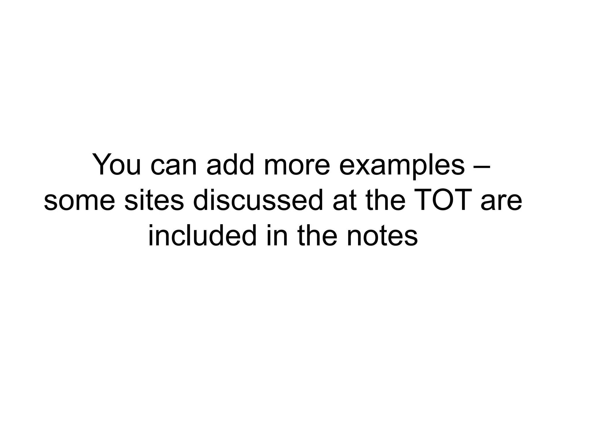 What opportunities to pilot?