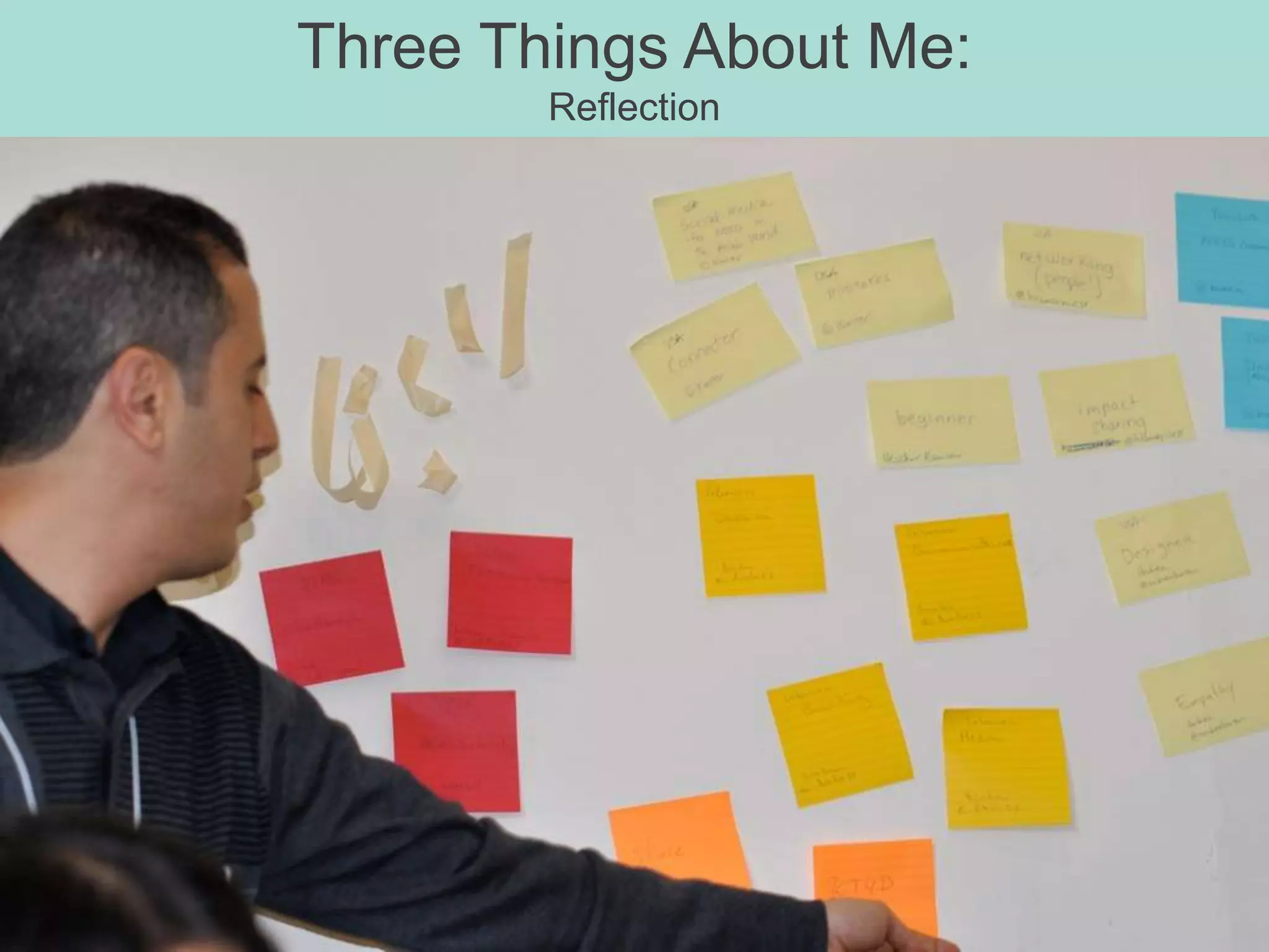 Three Things About Me: Creating A Social Network Based on Our Individual Knowledge
