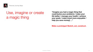 .
.
“Imagine you had a magic thing that
could [solve your problems / make your
life better / manage your health / achieve
...