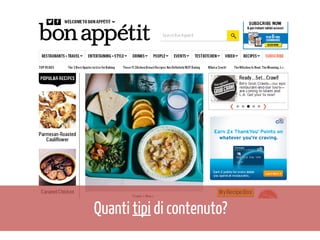 Quanti tipi di contenuto?

 
