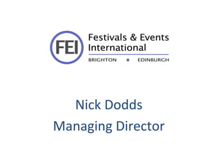 Nick Dodds  Managing Director  