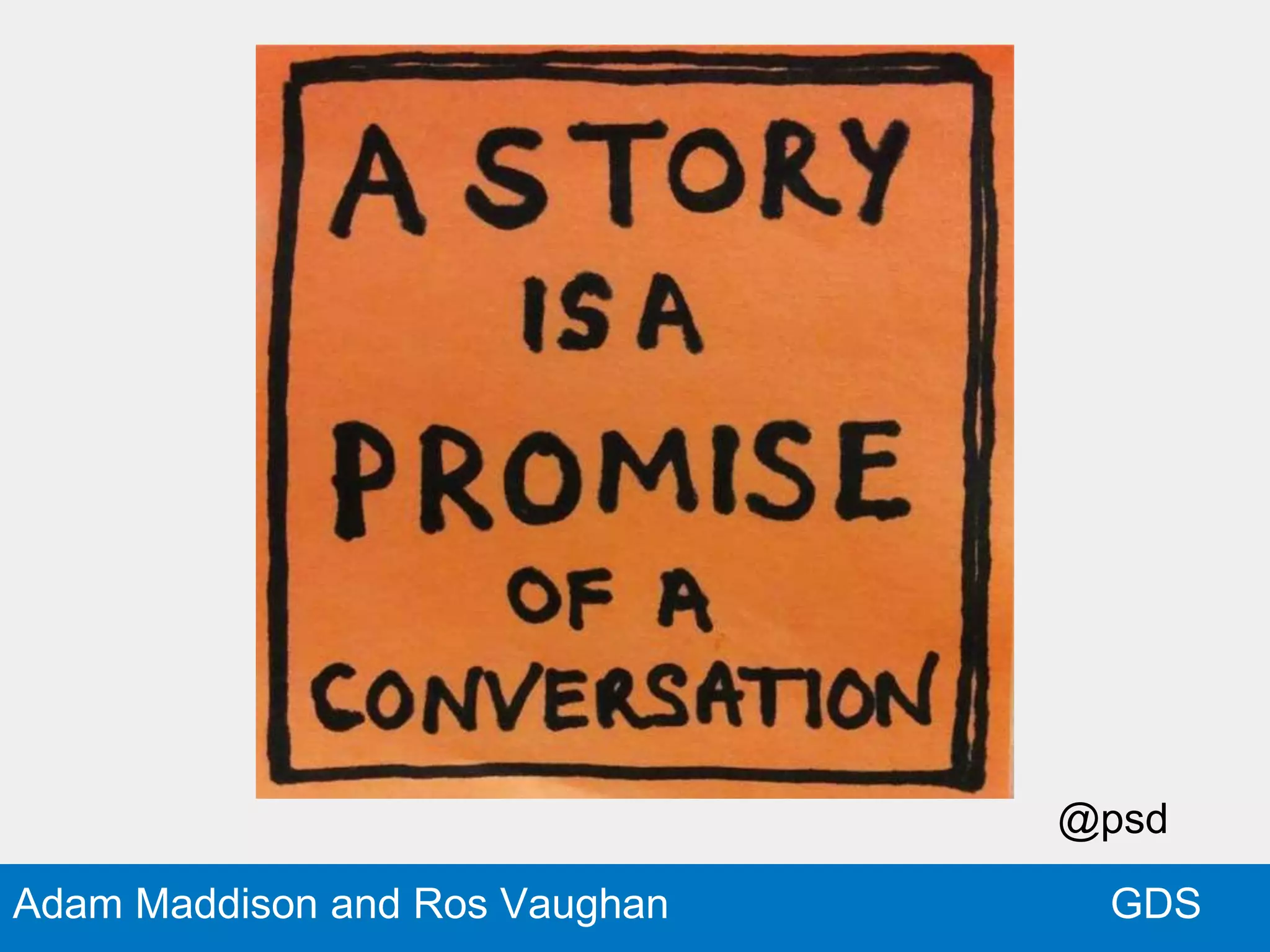 GDSAdam Maddison and Ros Vaughan
@psd
 