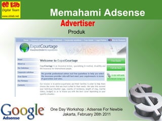 Memahami Adsense Advertiser Produk 