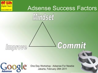 Adsense Success Factors Mindset Improve Commit 