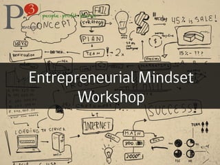 Entrepreneurial Mindset
Workshop
 