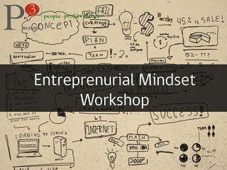 Entreprenurial Mindset
Workshop
 