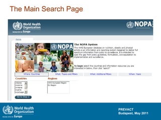 The Main Search Page 