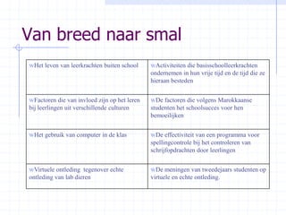 Van breed naar smal