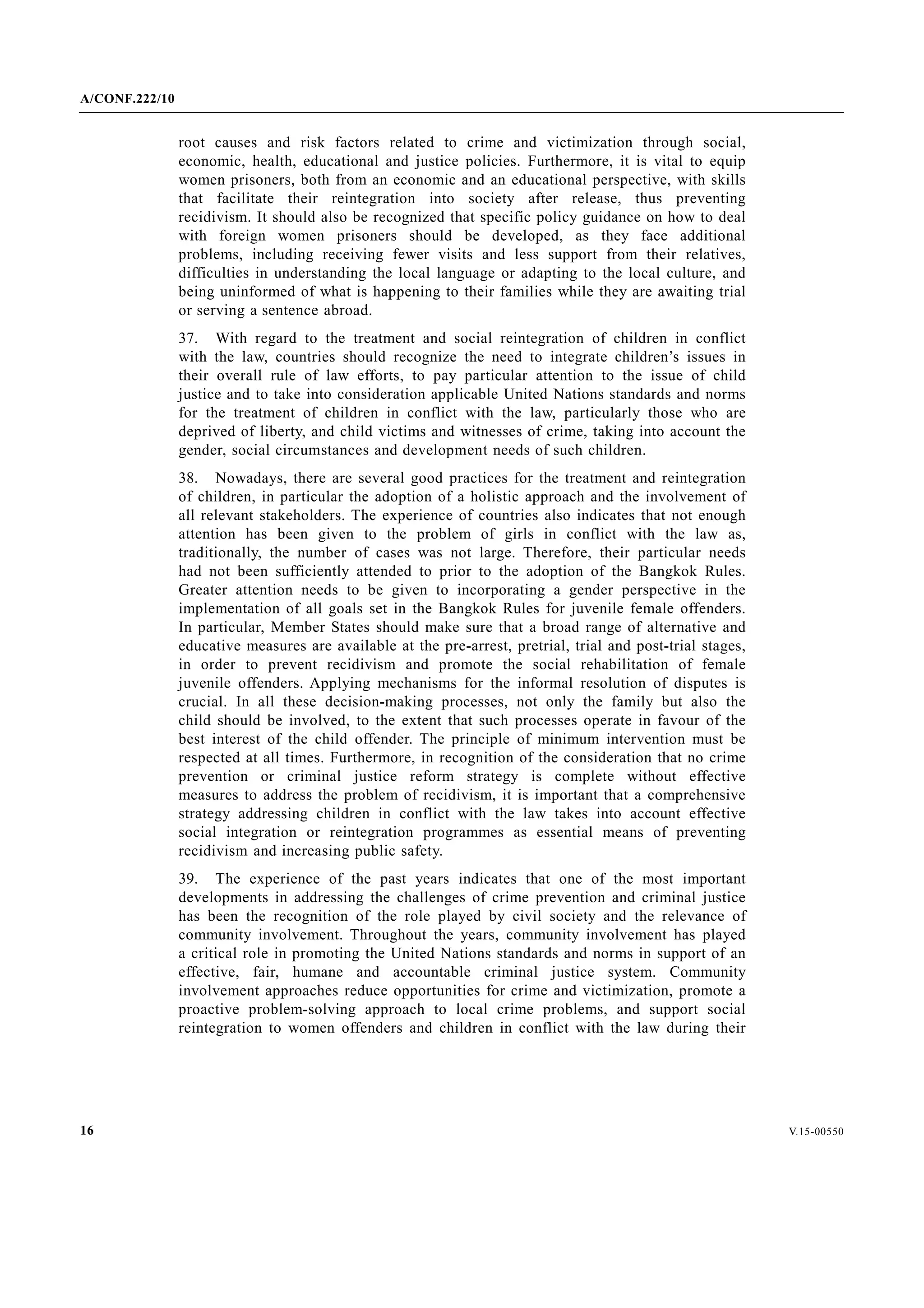 Workshop 1 role of the united nations standards and norms in crime ...