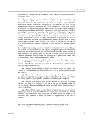 Workshop 1 role of the united nations standards and norms in crime ...
