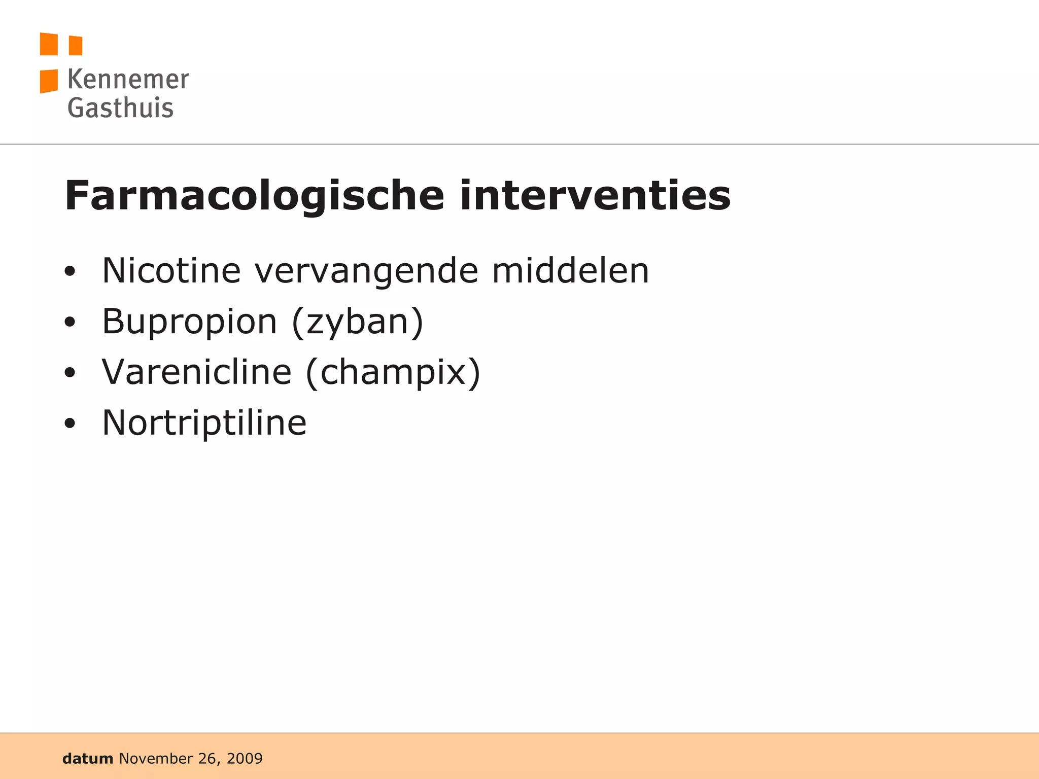 Workshop 1 Stoppen Met Roken | PPT