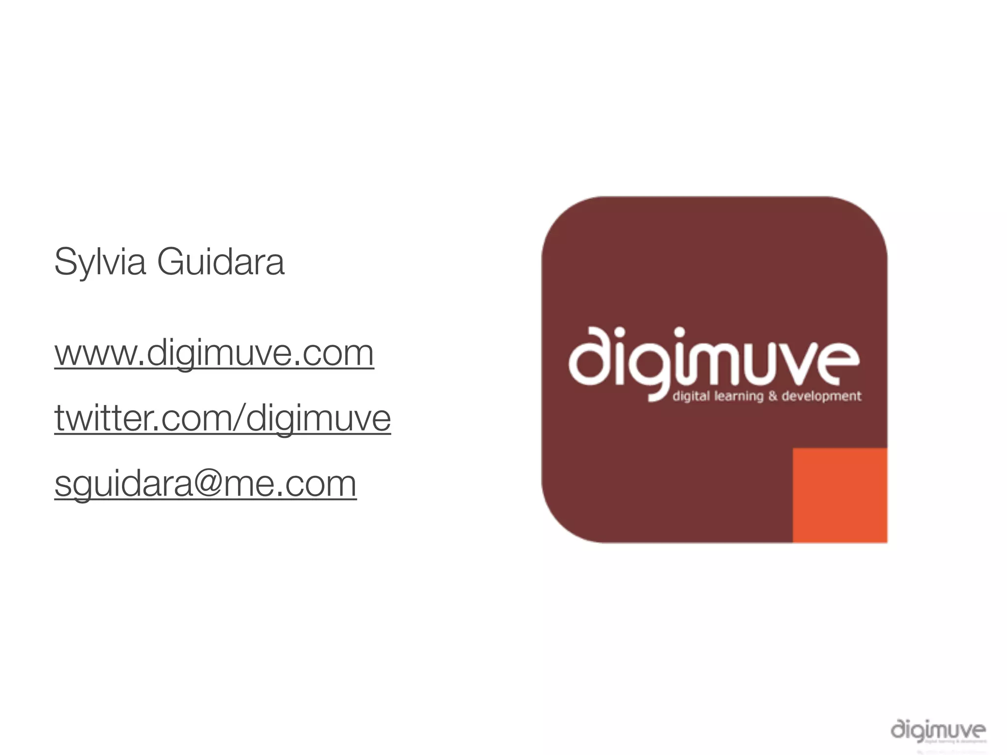 Sylvia Guidara

www.digimuve.com
twitter.com/digimuve
sguidara@me.com
 