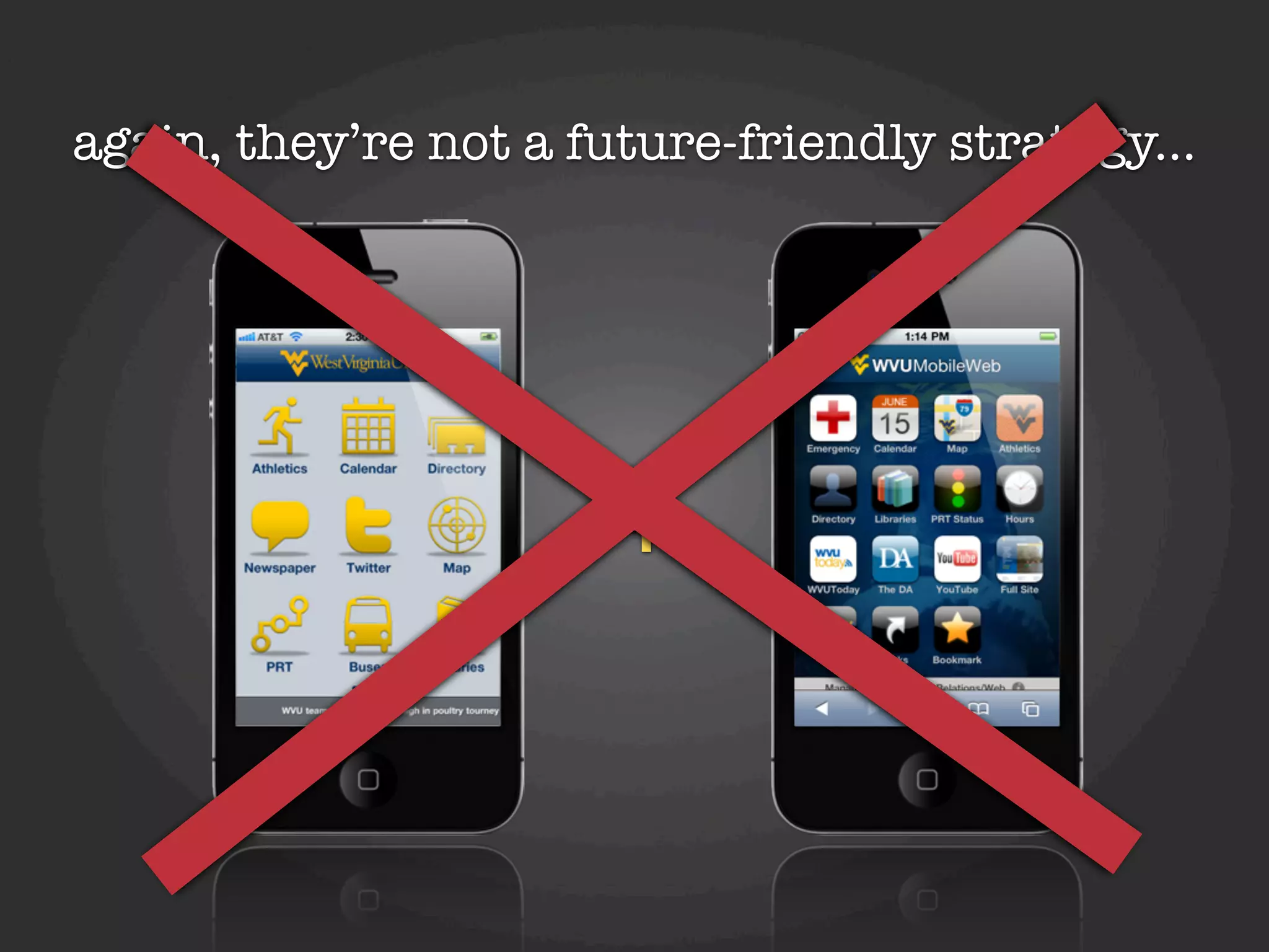 again, they’re not a future-friendly strategy...




                       +
 