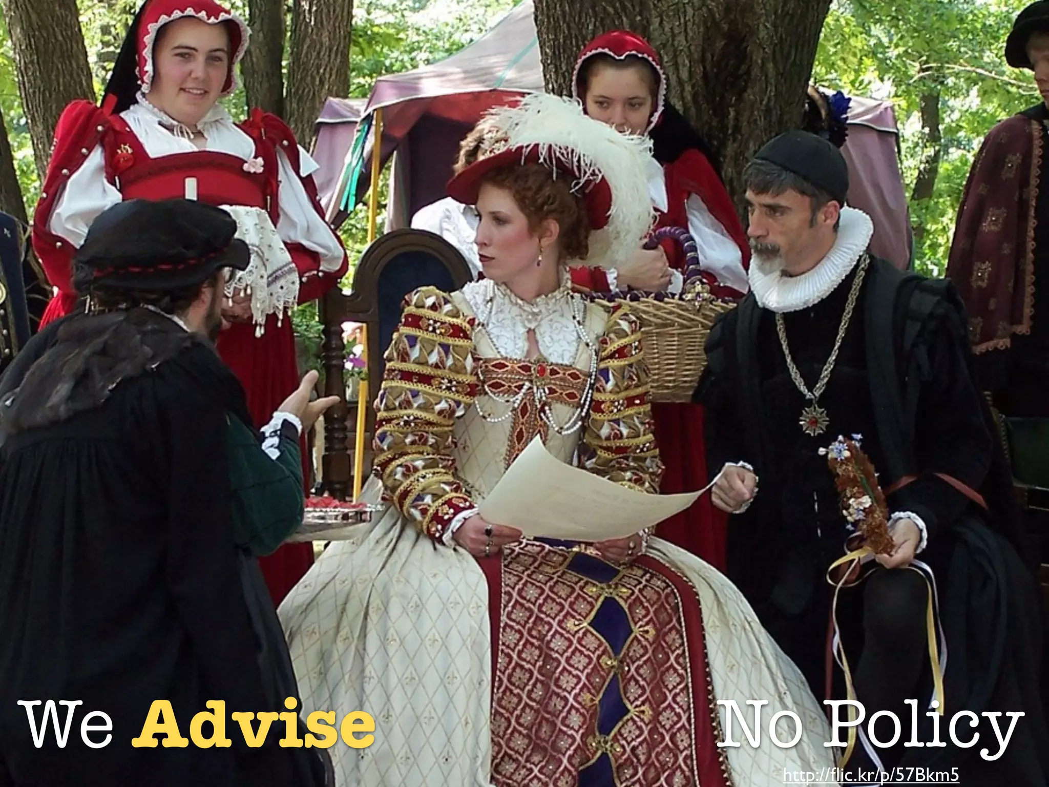 Advisor No Policy

            Advisor Photo




We Advise                   No Policy
                             http://ﬂic.kr/p/57Bkm5
 