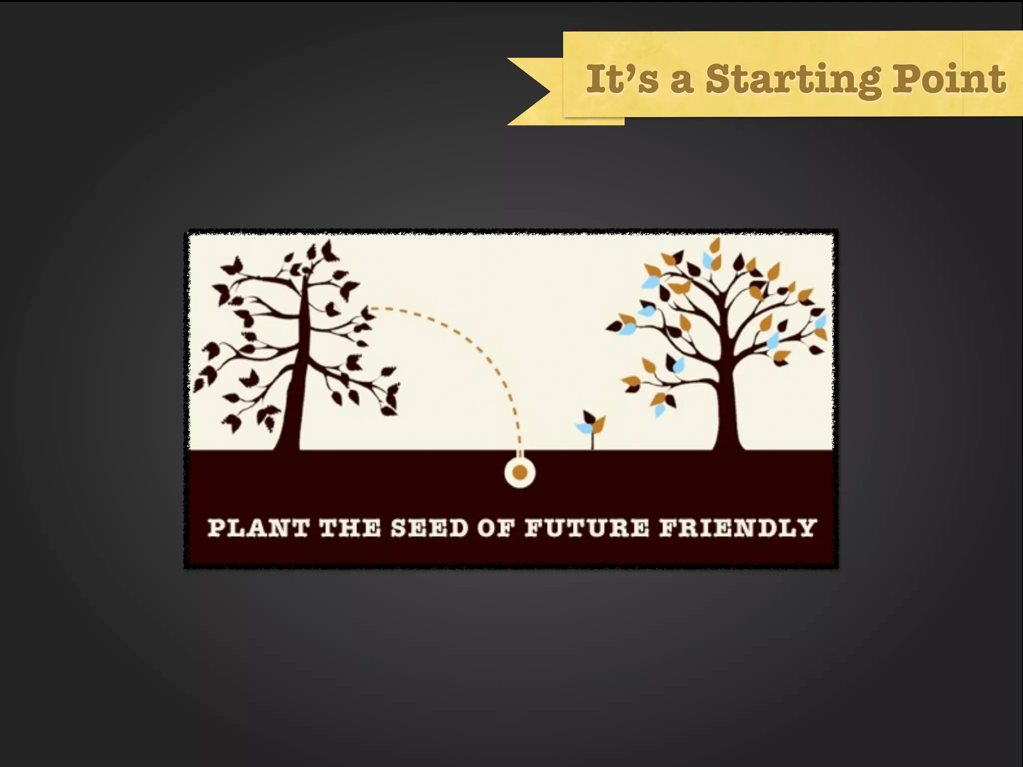 It’s a Starting Point
 