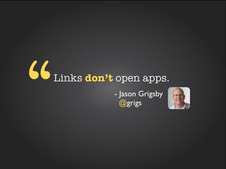 links
       + skills
       + search
mobile web ﬁrst
 