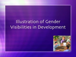 Illustration of Gender Visibilities in Development 
